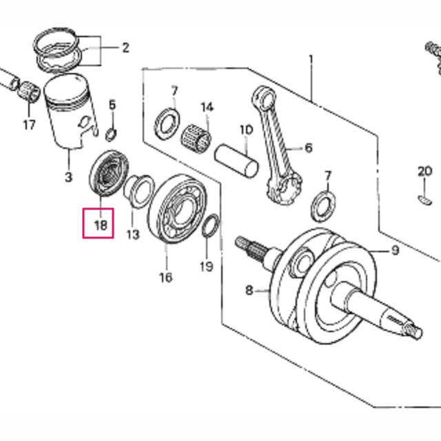 Retén aceite Honda NSR 75/80 28x40x8 91206-GE3-611
