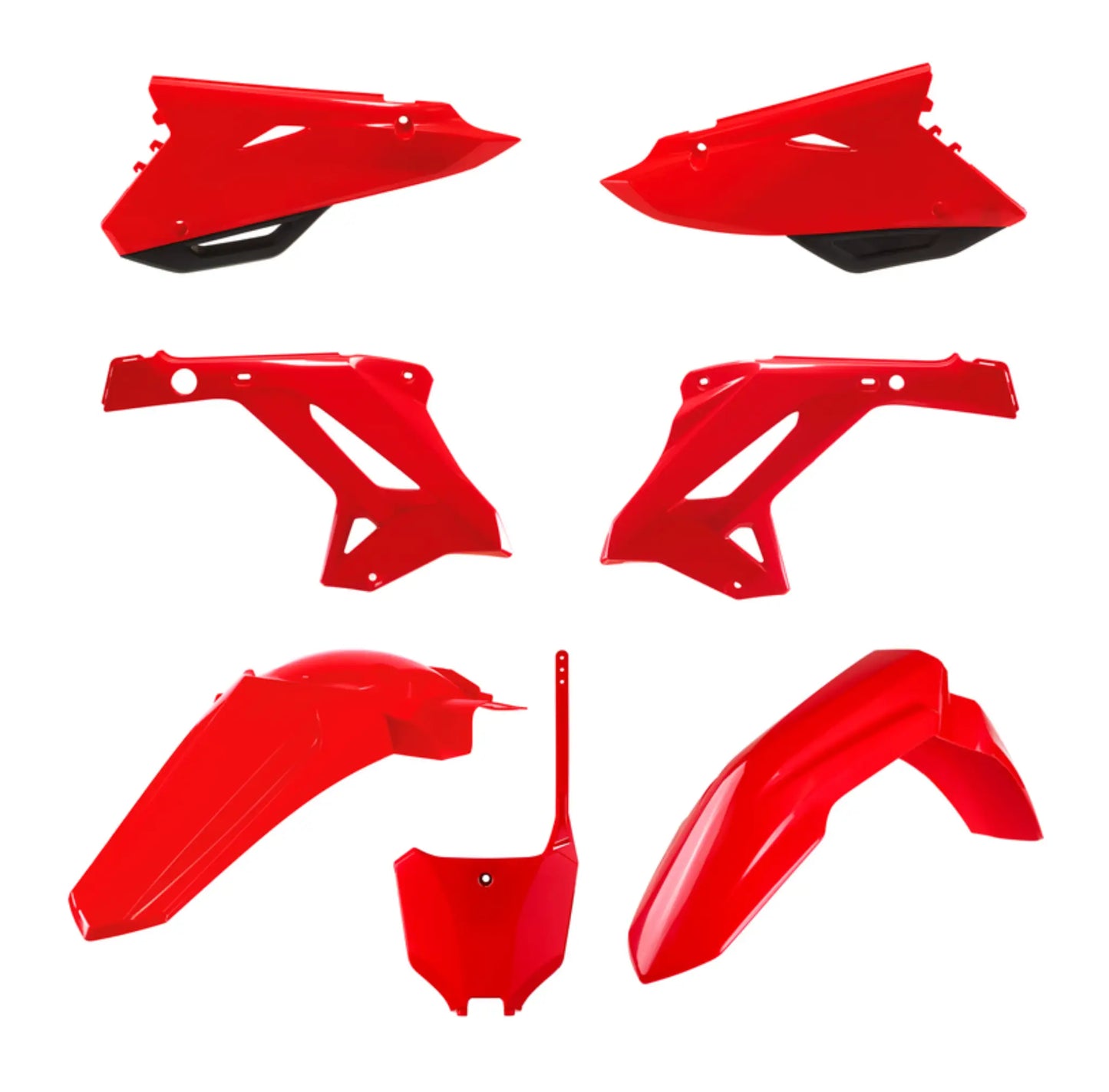 Kit de plásticos restyling Honda CR 125/250 R 02-07 Look 2022 Polisport - rojo 91309
