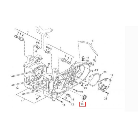 Retentor de óleo Yamaha X-City / X-Max 125 d=40mm