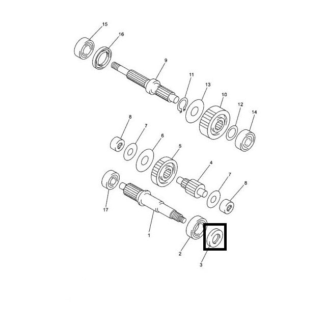 Reten aceite eje transmisión primario Yamaha X-Max 125/250 05-12 931022580000
