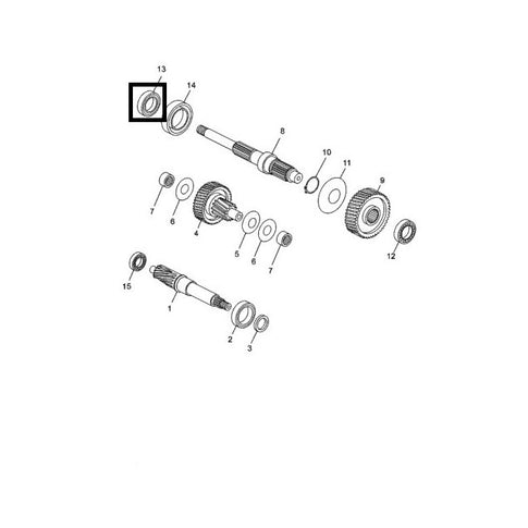 Rodamiento transmisión secundaria Yamaha X-City / X-Max 125 93306272Y100