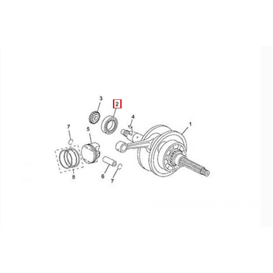 Cojinete cigüeñal Yamaha X-Max 125 14-18 93306305XJ00