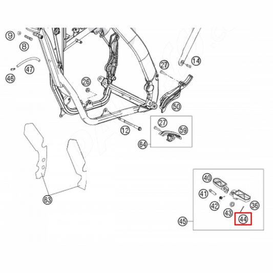 Security pin steel M2x25mm Din 0094-3 KTM