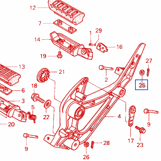 Arandela plana 6mm Honda 94101-06000