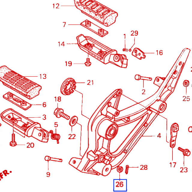 Arandela plana 8mm Honda 94102-08000