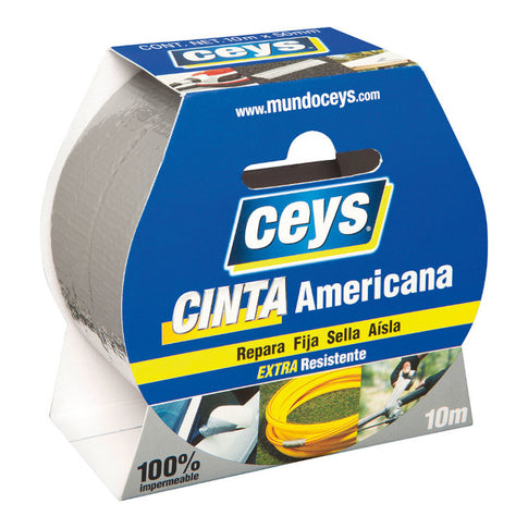 Fita americana 10x50mm Ceys - prata