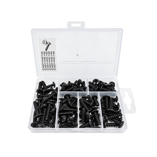 Kit de vis de carénage à tôle filetée M4-M5 - 100 unités 