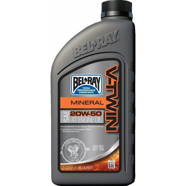 Aceite de motor 20W50 1L V-Twin Bel-Ray - mineral 96905-BT1