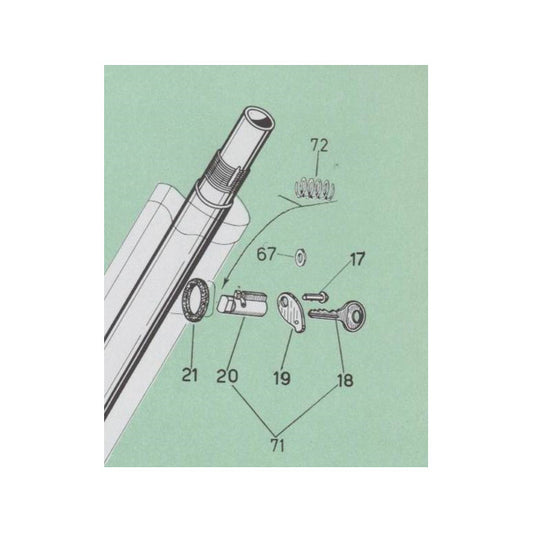 Steering lock gasket Vespa Primavera/Super/SL PREMIUM Quality