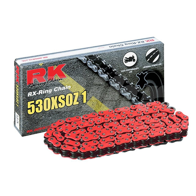 Cadena RK 530XSOZ1 114 eslabones rojo fluor 99483114