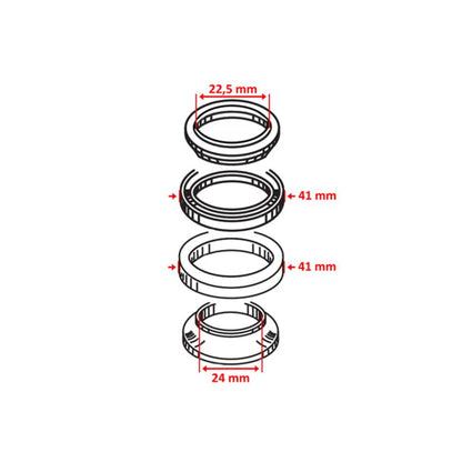 Cojinetes de dirección Honda NSR / MT / MB 50 Supertec 9956
