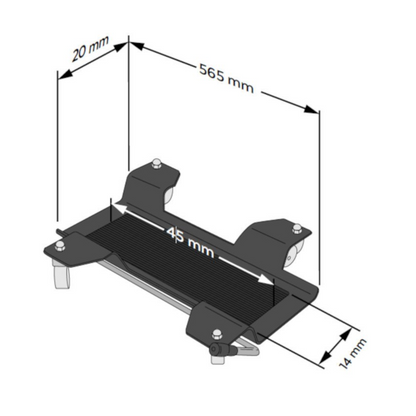 Support de stationnement pour béquille centrale noir PUIG