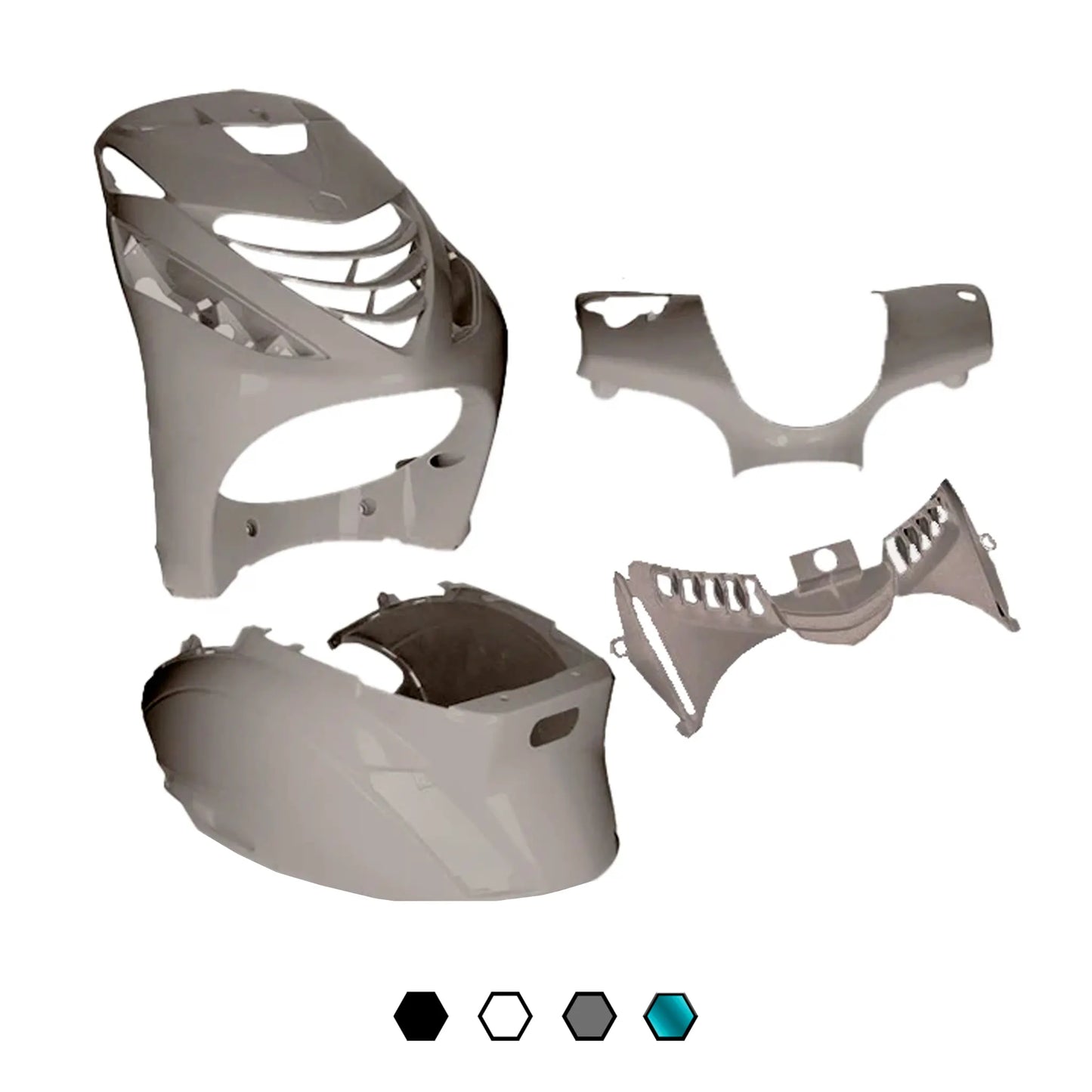 Kit de carenagens Piaggio Zip Sp 4 peças AllPro