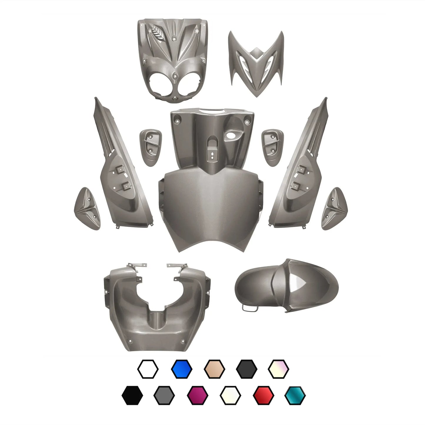 Kit carenados Yamaha Slider / MBK Stunt 11 piezas AllPro