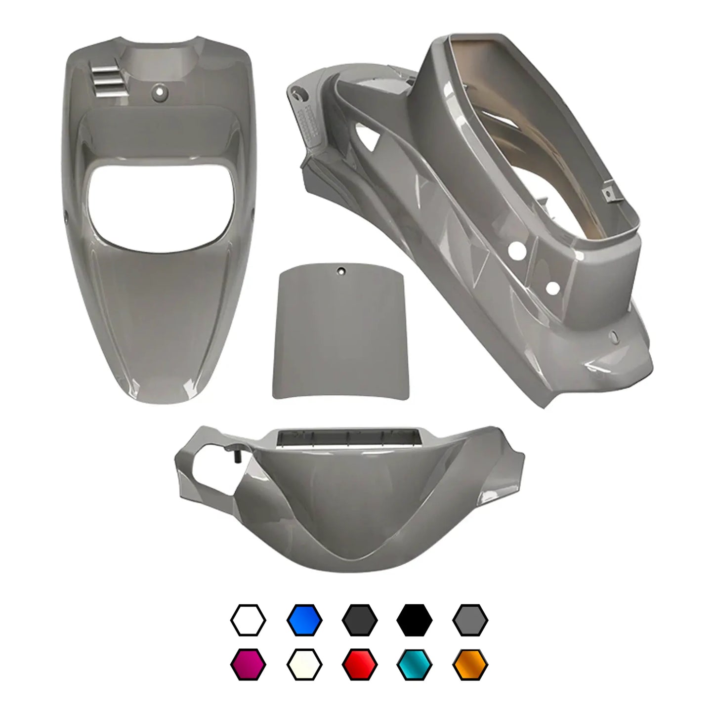 Kit carénages Yamaha BW'S / MBK Booster <04 4 pièces AllPro