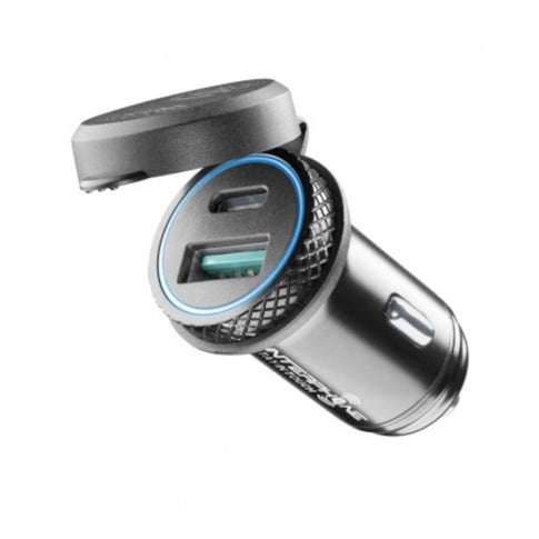 Tomada carregador isqueiro moto USB Duplo Interphone