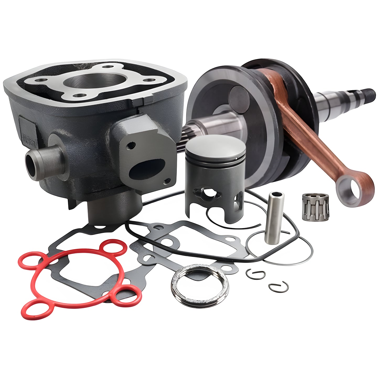 Kit cilindro e cambota Allpro Minarelli horizontal LC 50cc 