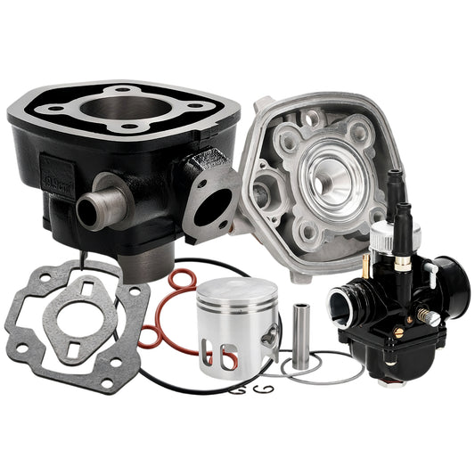 Kit cilindro Allpro 70cc Minarelli horizontal LC  y carburador 19mm Allpro