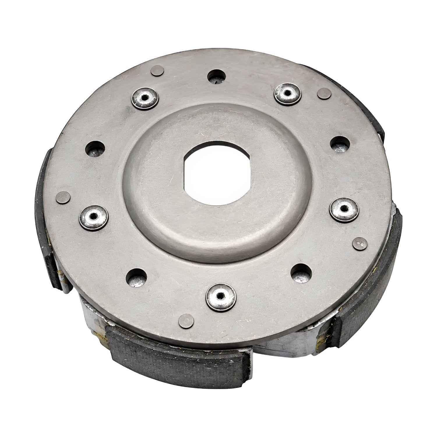 Vista exterior del embrague AllPro Yamaha X-Max 300, Tricity 300, Honda SH y Forza 350 con campana de 150 mm tipo original.