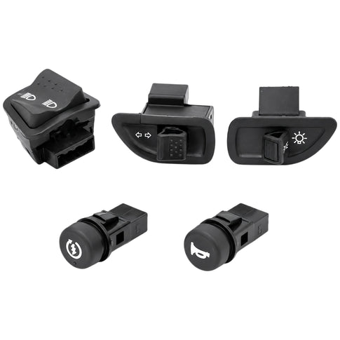 Kit de 5 conmutadores e interruptores AllPro compatibles con Piaggio Zip
