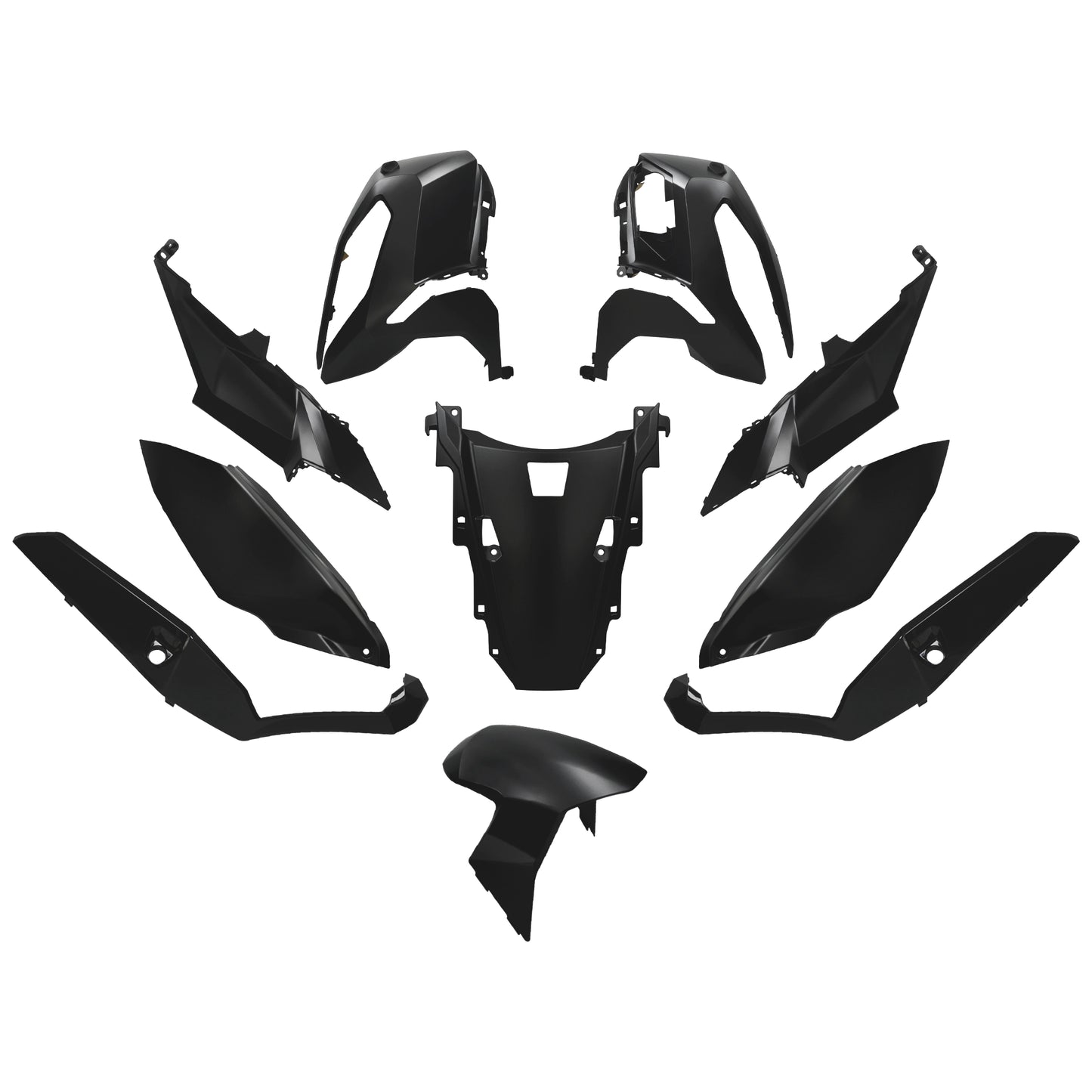 Fairing kit Honda XADV 750 21-23 10 pieces Matte metallic black AllPro