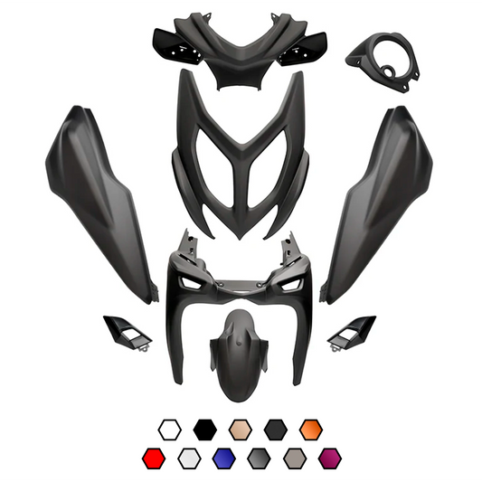 Kit carénages Yamaha Aerox / MBK Nitro 50 >2013 9 pièces AllPro