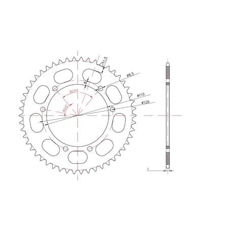 Couronne Sherco Enduro / SM 428 03-20 428 Allpro 