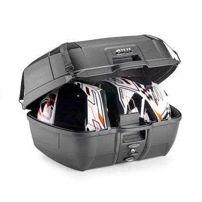Baúl Monolock 45L negro reflectores negros B45 Givi