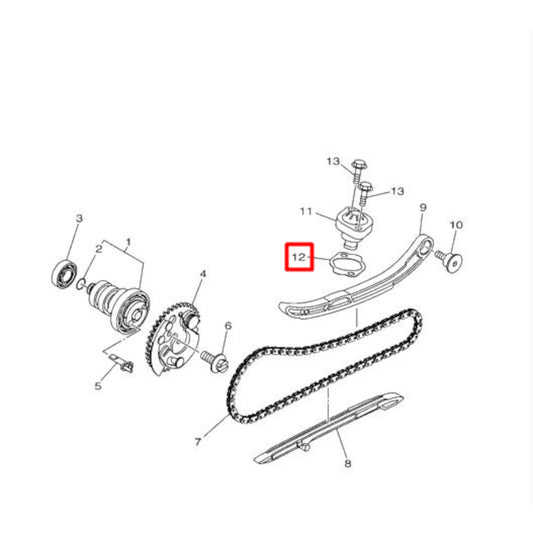 Junta do tensor de distribuição Yamaha N-Max / X-Max 125 21-26 