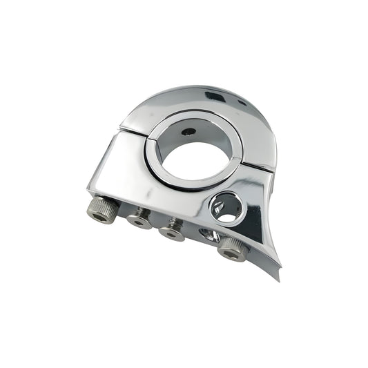 Support boîtier chromé D55 GP Style guidons 7/8" Koso