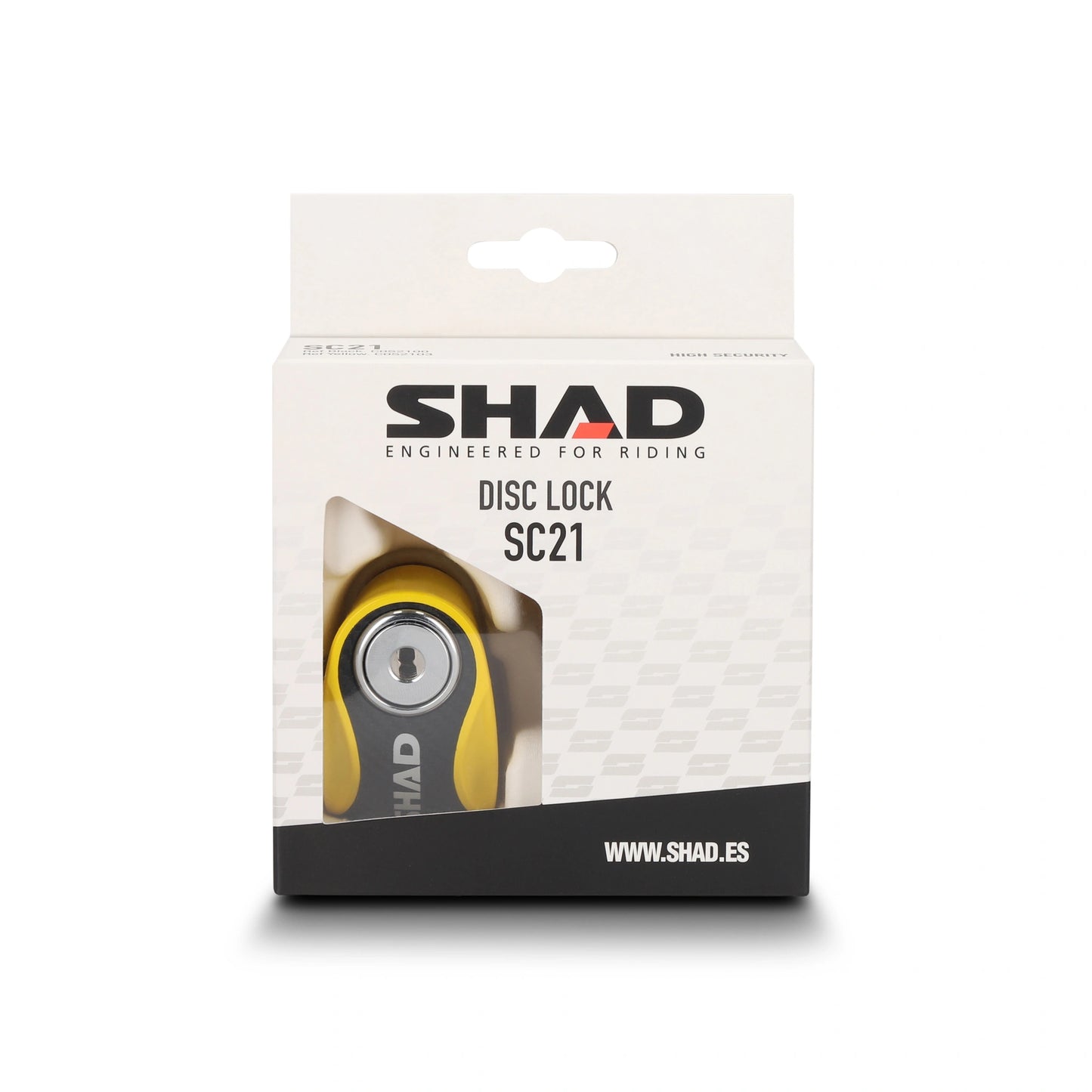 Cadeado anti-roubo de disco Shad SC21 - amarelo 