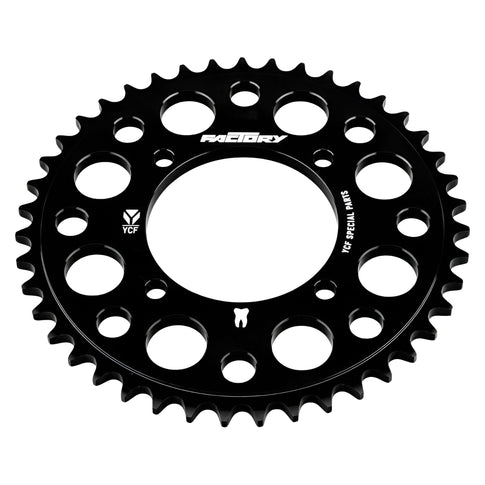 Couronne Pitbike 420 4 trous Aluminium YCF