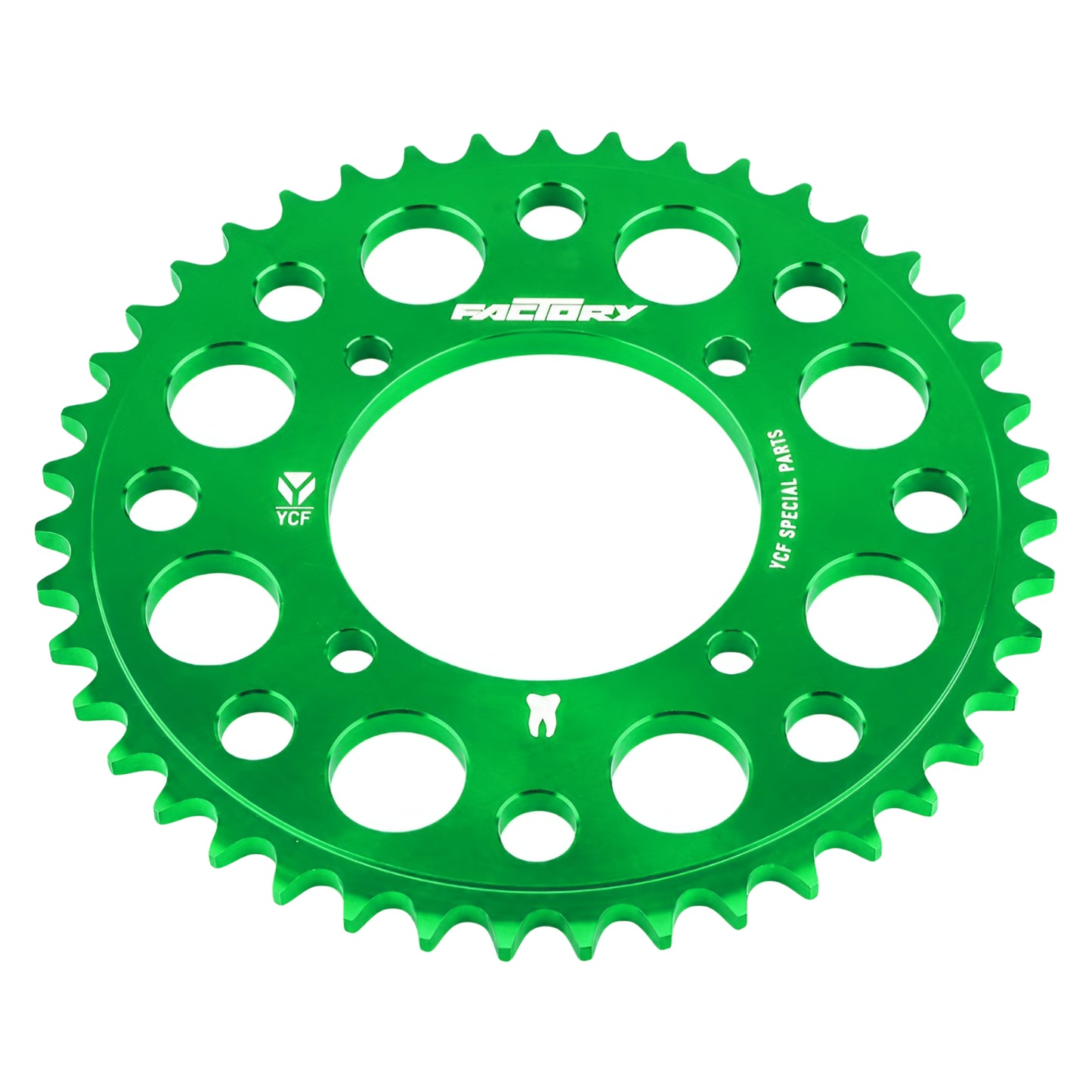Couronne Pitbike 420 4 trous Aluminium YCF