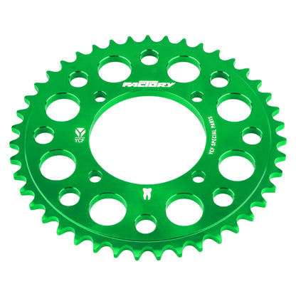 Couronne Pitbike 420 4 trous Aluminium YCF