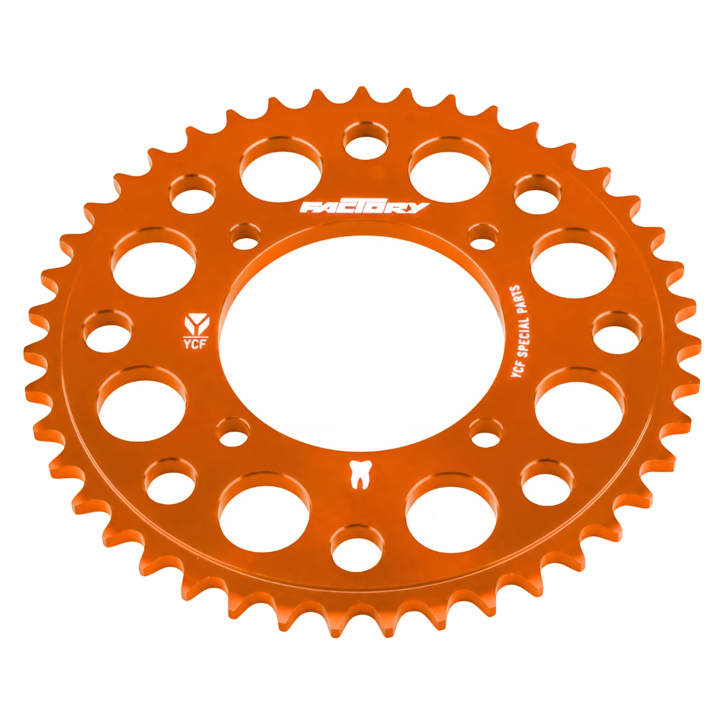 Couronne Pitbike 420 4 trous Aluminium YCF