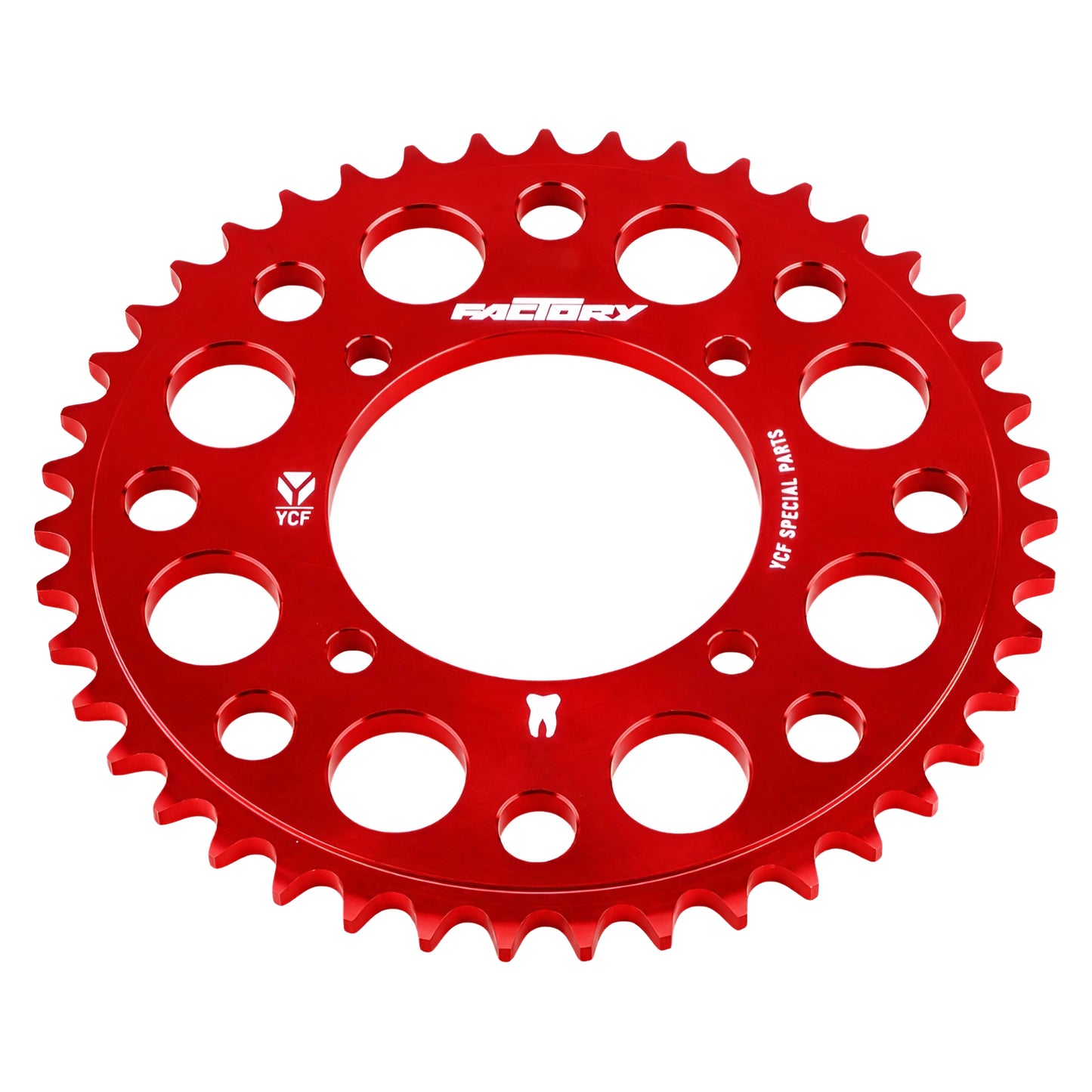 Couronne Pitbike 420 4 trous Aluminium YCF