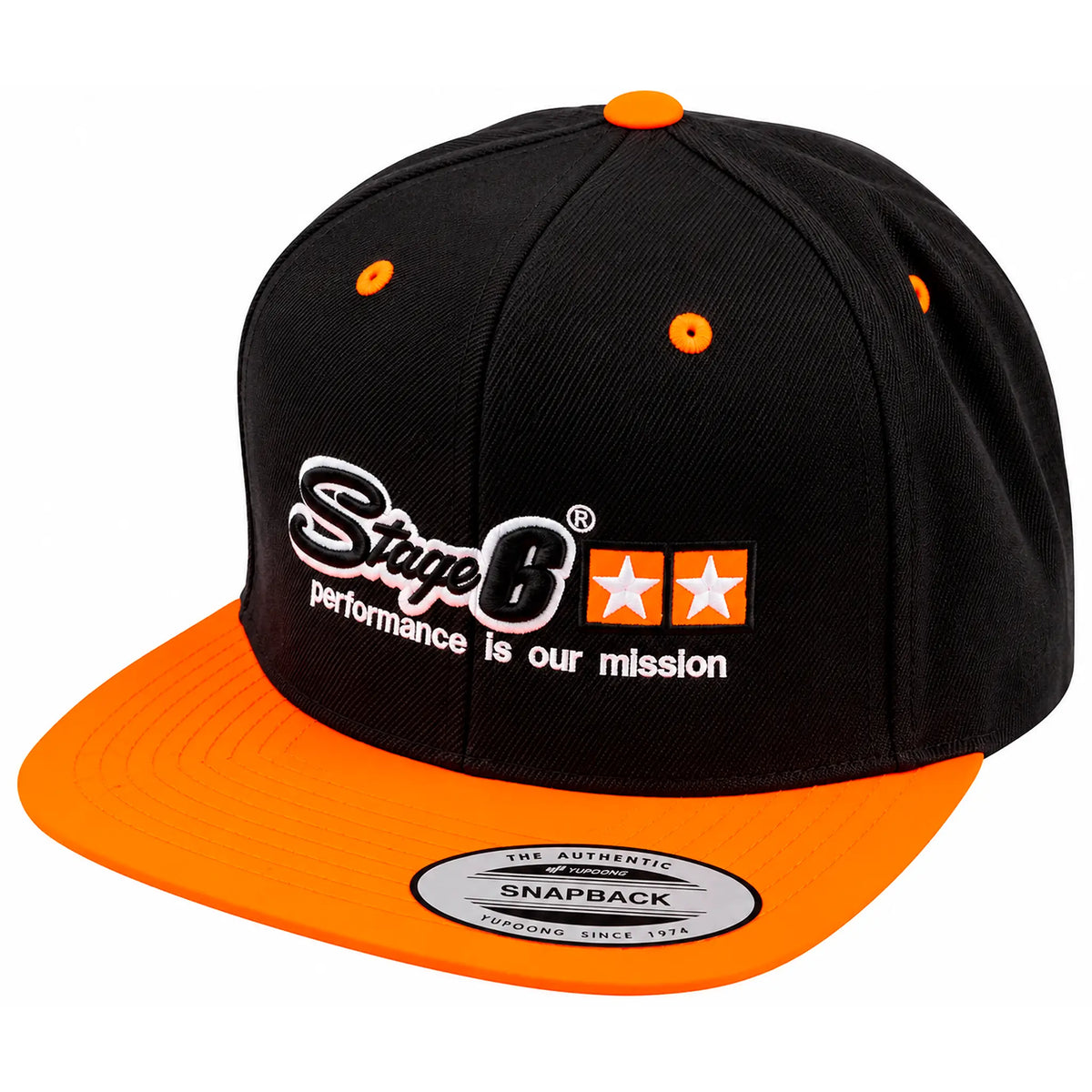 Gorra Stage6 Snapback - Negro/Naranja