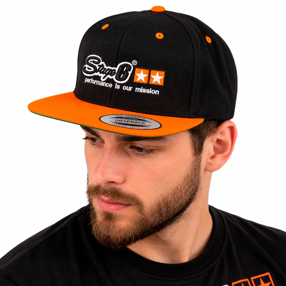 Gorra Stage6 Snapback - Negro/Naranja