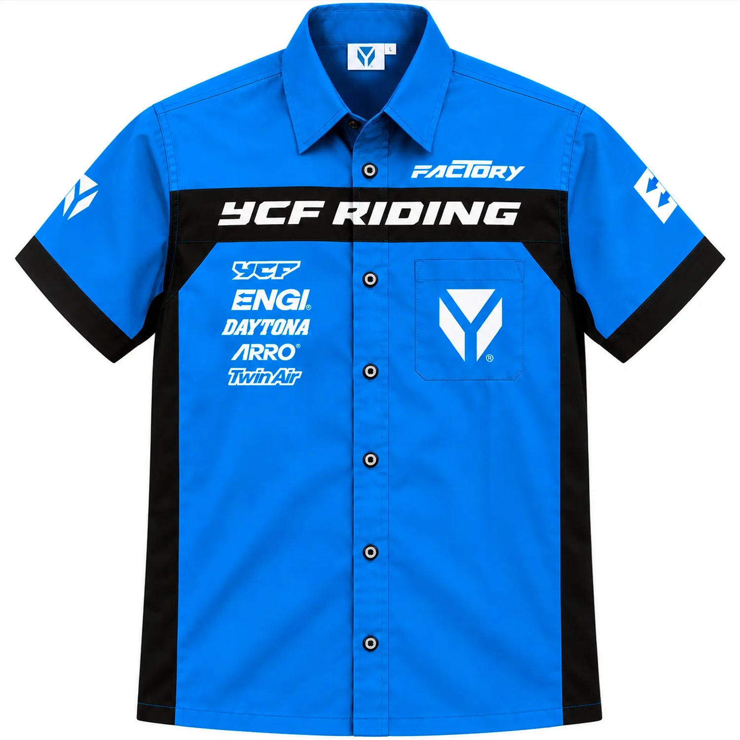Camisa YCF Riding Men's - Azul