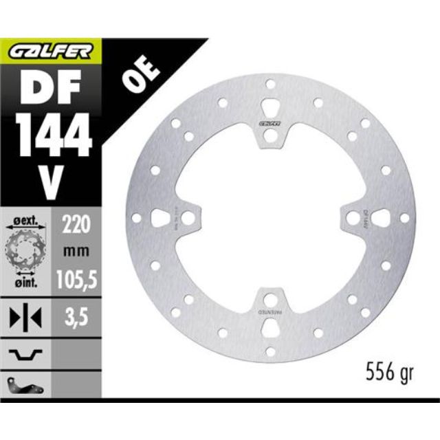 Disco de freno delantero Honda PCX 125 18-20 Galfer DF144V