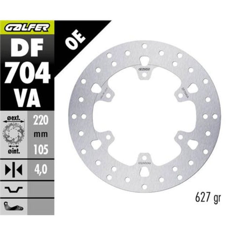 Disco de freno delantero Vespa GTS 125 / 300 Galfer DF704VA