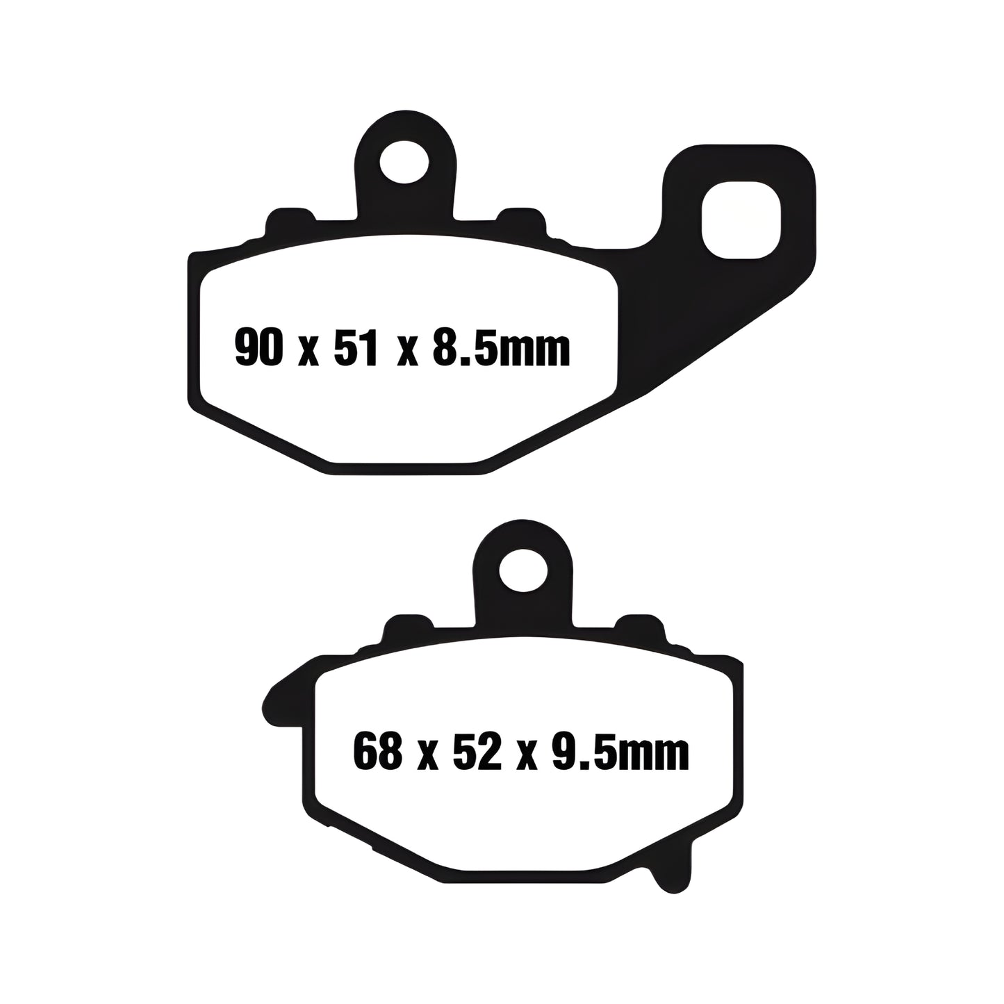 Pastillas de freno traseras Kawasaki ER-6F EBC HH - sinterizadas FA192HH