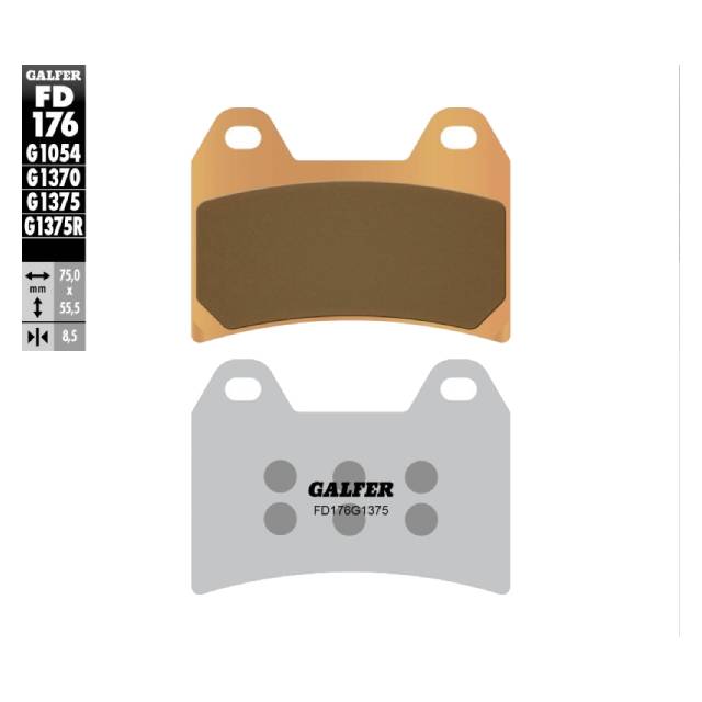 Pastillas de freno Aprilia RSV Mille R/SP >2000 Galfer - sinterizadas sport FD176G1375