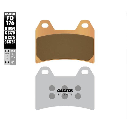 Pastillas de freno Aprilia RSV Mille R/SP >2000 Galfer - sinterizadas sport FD176G1375
