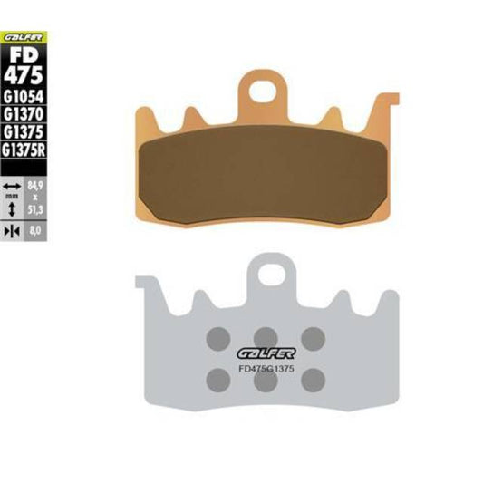 Pastillas de freno Aprilia RSV4 R 1100 >2015 Galfer - sinterizadas sport FD475G1375