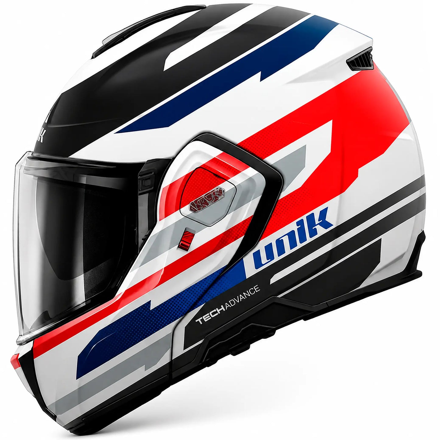Casco Unik Spectrum DV Tech - Gris/Rojo/Azul