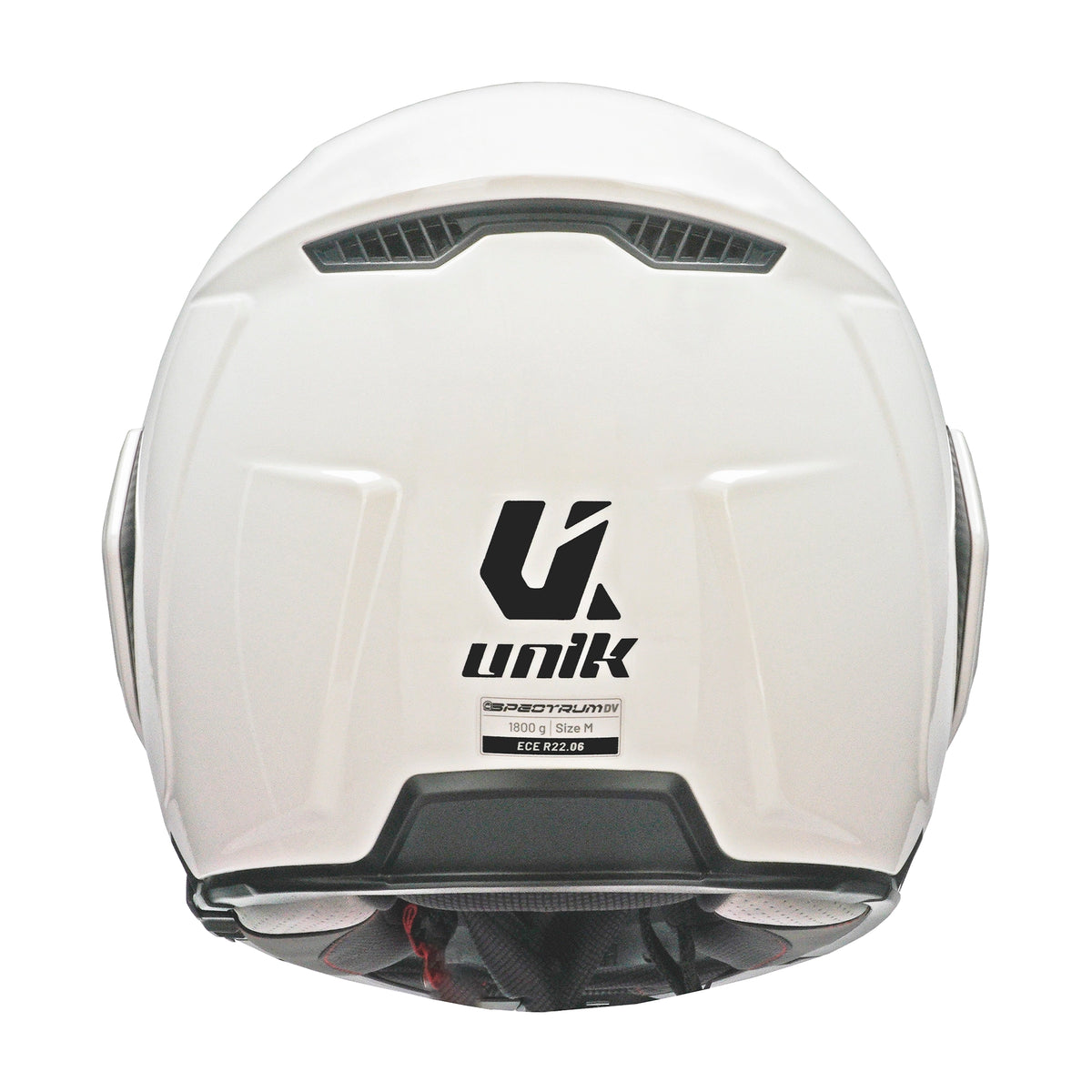 Capacete Unik Spectrum DV Solid - Branco Brilhante