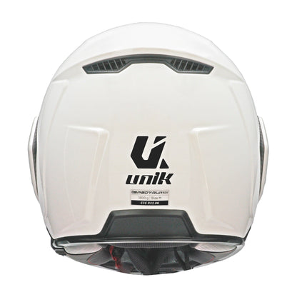Capacete Unik Spectrum DV Solid - Branco Brilhante
