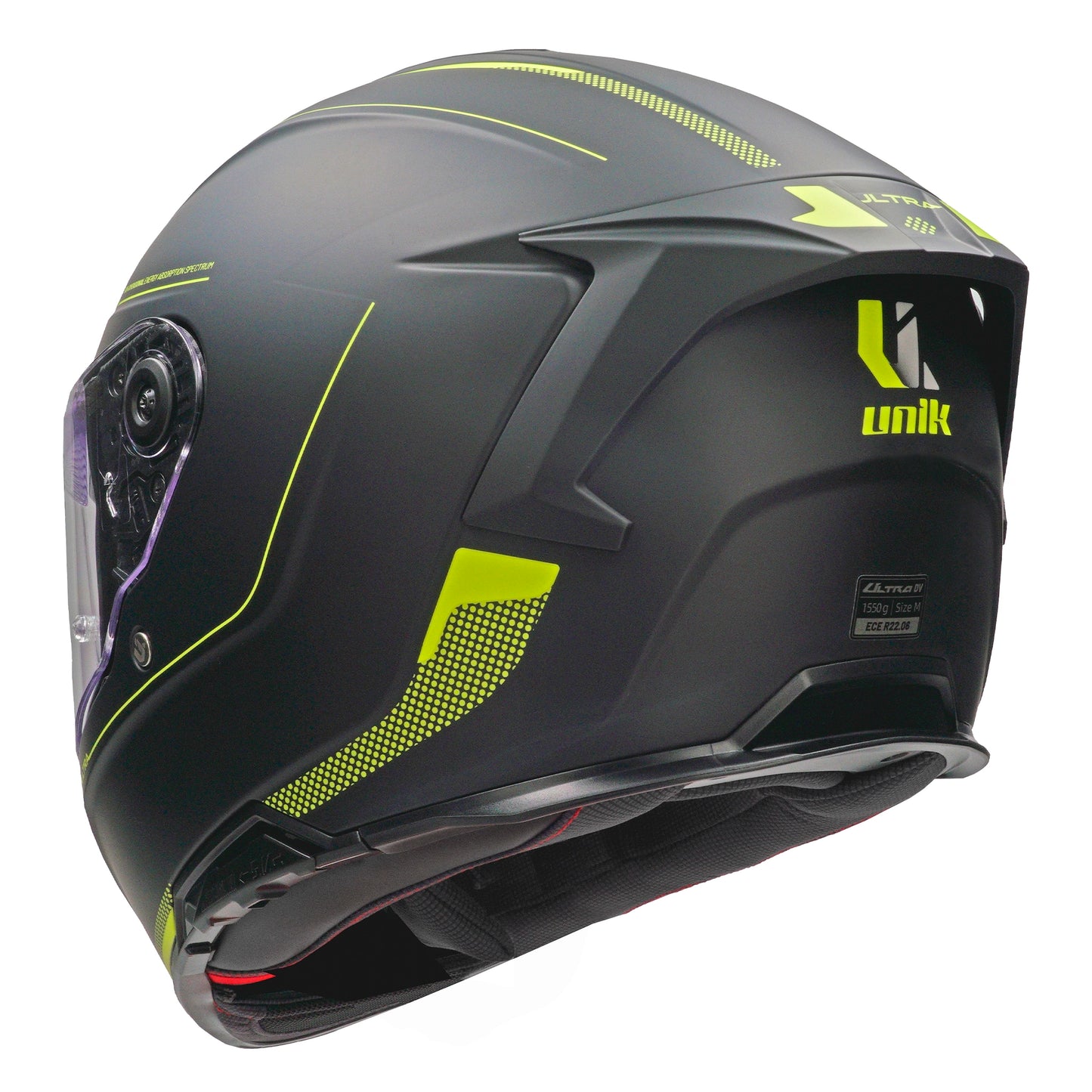 Casco Unik Ultra DV Microdot - Negro/Amarillo