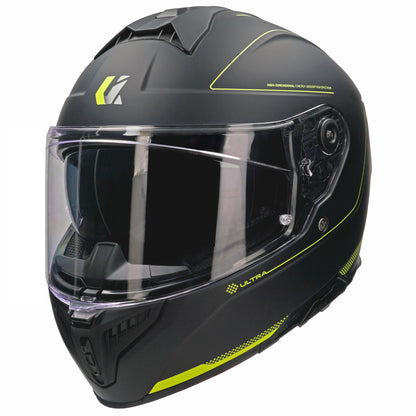 Casco Unik Ultra DV Microdot - Negro/Amarillo